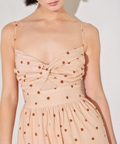 DOTTED DREAM WOVEN MAXI DRESS Freemarket