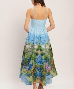 IMPRESSION GARDEN WOVEN MIDI DRESS Flying Tomato